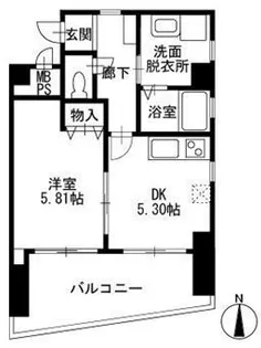 グランドマークコート【4階】の間取り