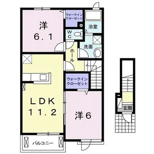 ストロベリーB【2階】の間取り