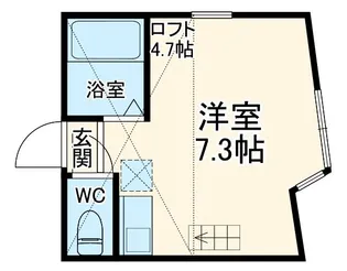 ユナイト根岸ジュテーム【2階】の間取り