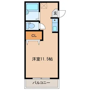 プライム宇部【1階】の間取り