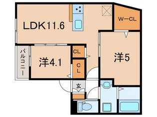 C-GRID山下町【2階】の間取り