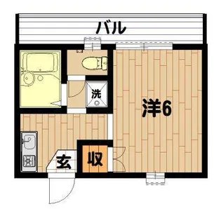 リバティー白楽【1階】の間取り