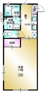 ギャレドノール【1階】の間取り