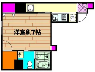 八番館【5階】の間取り