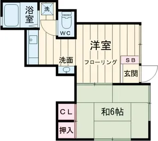 秀和ハイムII【1階】の間取り