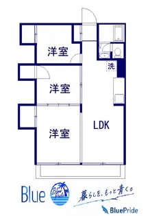 江ノ島フェアビュウ【2階】の間取り