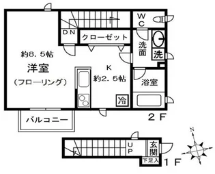 Blanc Refinado【2階】の間取り