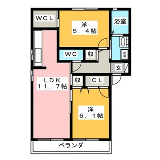 レグルス A【1階】の間取り