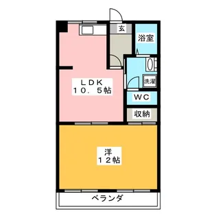 レジデントリバティー【2階】の間取り