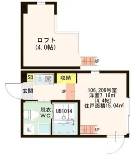 LUANA【1階】の間取り
