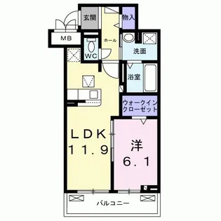 メゾン アイランド【1階】の間取り