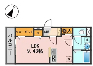 セレスティア東瑞江【3階】の間取り