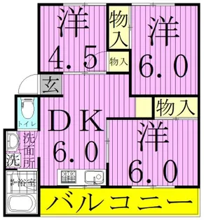 源七第一コーポラス【2階】の間取り