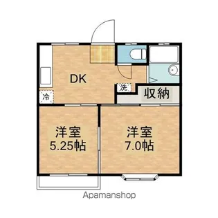 ラミュールエイト【2階】の間取り