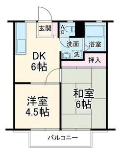 ミドリハイツ【2階】の間取り