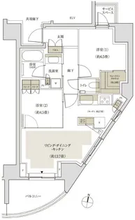 パークホームズ十条【8階】の間取り