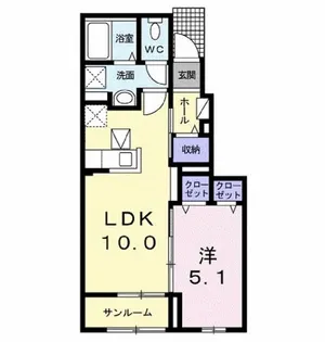 プランドール・III【1階】の間取り