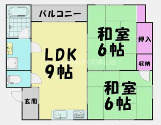 宝マンション【2階】の間取り