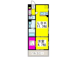 フィアスコート鈴ノ宮【3階】の間取り