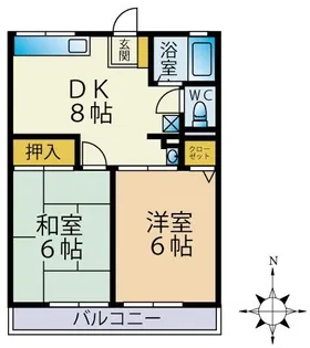 シティハイム ジュラ【1階】の間取り