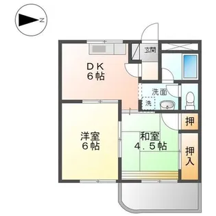柿ノ木美江寺【2階】の間取り