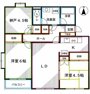 ヘリオス378国分寺【2階】の間取り