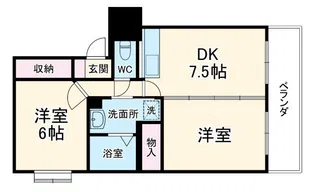 ルミエールK【2階】の間取り