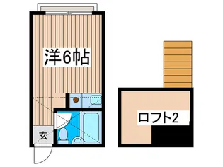 スイートハウスB【2階】の間取り
