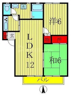 エクセランスビレッジA棟【1階】の間取り
