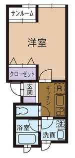 1Kの間取り画像
