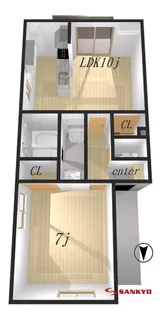 山形県山形市桜田南【アパート】の間取り