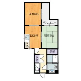 プラスニシジマ【2階】の間取り