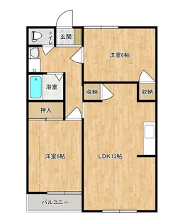 コーポラスヤマト【2階】の間取り