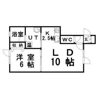 プレッツェルモカ【1階】の間取り