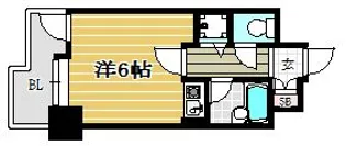 朝日プラザ博多IV【9階】の間取り