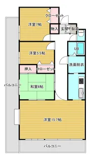 3LDKの間取り画像