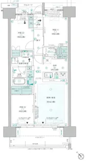 プラウド柏ガーデン【2階】の間取り