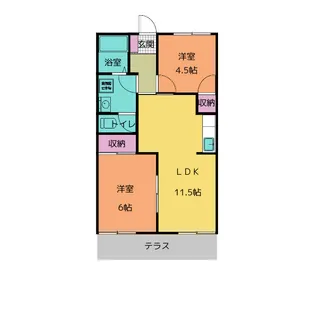 ヴィラ マルヨシ【1階】の間取り