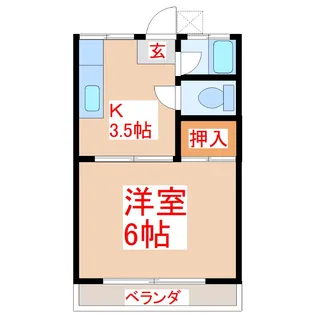 太陽ハイツ【2階】の間取り