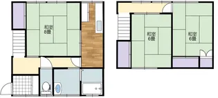 青森県上北郡東北町上北南2【一戸建】の間取り