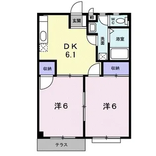 リバーサイドMY【1階】の間取り