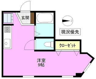 1Rの間取り画像