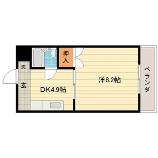 コーポラス富岡【2階】の間取り