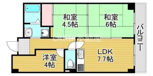 サンハイム今福【4階】の間取り