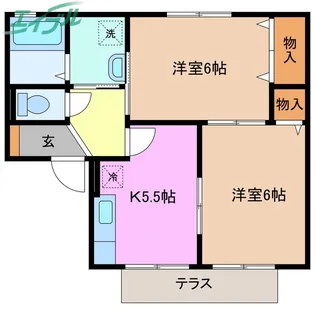 グレースハイム【1階】の間取り