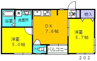 杏【2階】の間取り