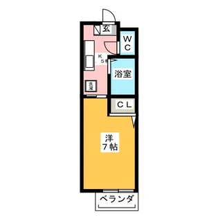 カーサB&C【2階】の間取り