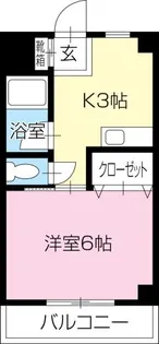 アンソレイエ弐番館【4階】の間取り