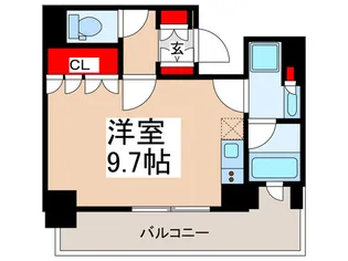ライオンズフォーシア清澄白河【7階】の間取り