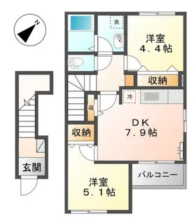 サンガーデン【2階】の間取り